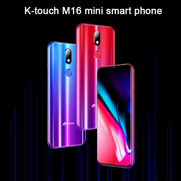 K-TOUCH M16, 3GB+64GB, Face ID & Fingerprint Identification, 3.46 inch Android 8.1 MTK6739V/CWA Quad Core 1.5Ghz, Network: 4G, Dual SIM, Support Google Play
