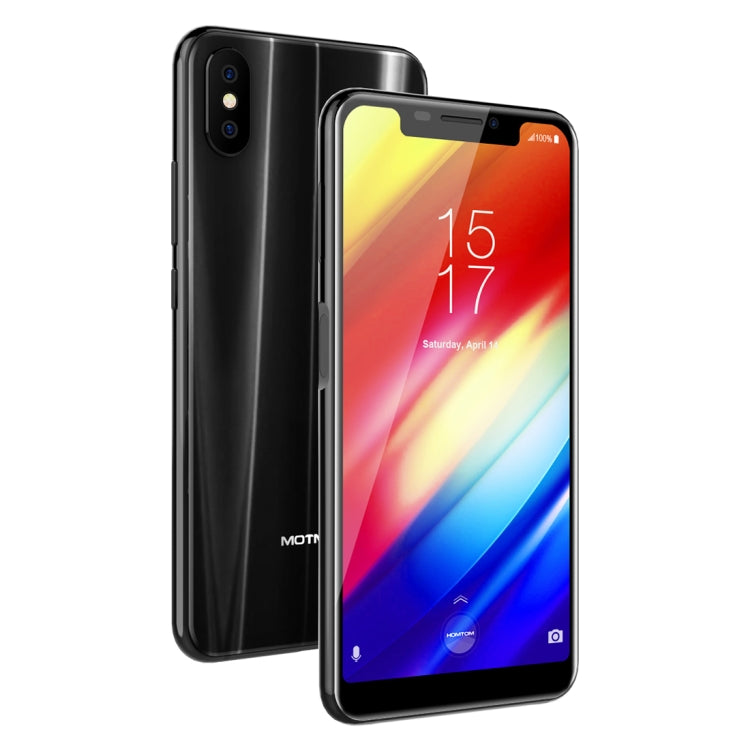 [HK Warehouse] HOMTOM H10, Dual 4G, 4GB+64GB, Dual Back Cameras, Face ID & Side-Mounted Fingerprint Identification, 5.85 inch Android 8.1 MTK6750T Octa Core up to 1.5GHz, Network: 4G, Dual SIM, OTG, OTA(Black)