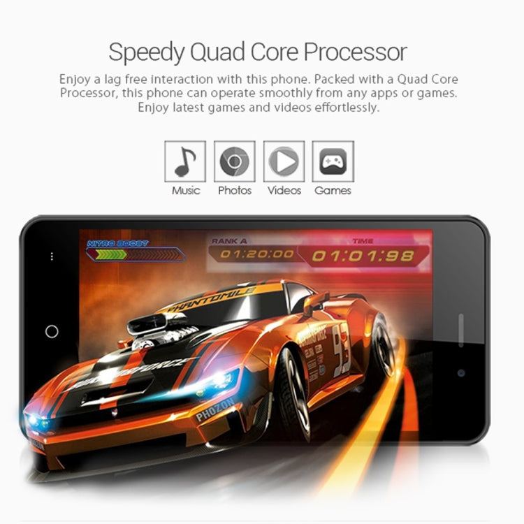 [HK Warehouse] LEAGOO Z3C, 512MB+8GB, 4.5 inch LEAGOO OS 1.1 Lite (Android 6.0) SC7731c Cortex A7 Quad Core up to 1.3GHz, Network: 3G (European Version)(Gold)