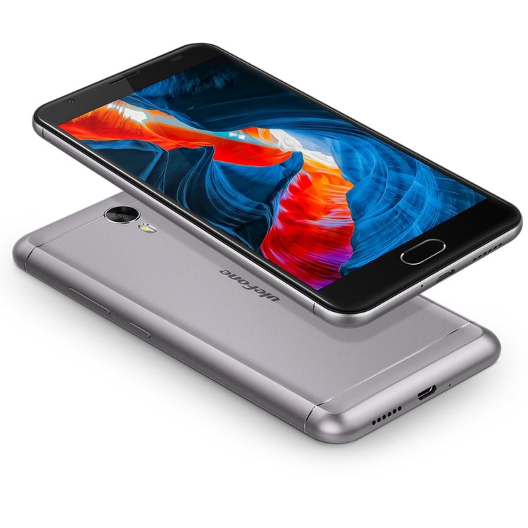 [HK Warehouse] Ulefone Power 2,  4GB+64GB, 6050mah Big Battery, Front Fingerprint Scanner, 5.5 inch Android 7.0 MTK6750T Octa-core up to 1.5GHz, Network: 4G,  OTG,  Dual SIM(Grey)