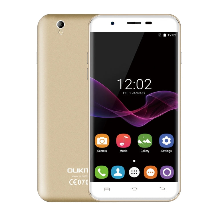 [HK Warehouse] OUKITEL U7 Max, 1GB+8GB, V Hand Automatic Photograph, Letters Quick Open APP, 5.5 inch 2.5D Curved Screen, Android 6.0 OS, MT6580A Quad Core 64-bit 1.3GHz, Network: 3G