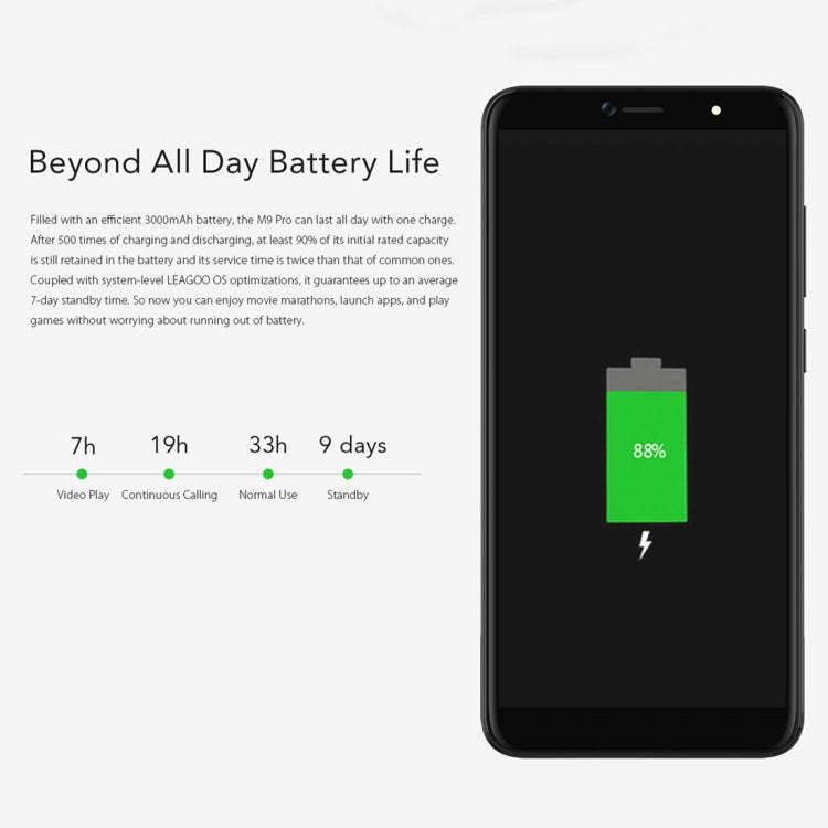 [HK Warehouse] LEAGOO M9 Pro, Dual 4G, 2GB+16GB, Dual Back Cameras, Face & Fingerprint Identification, 5.72 inch Android 8.1 MTK6739V Quad Core up to 1.5GHz, Network: 4G, Dual SIM(Black)