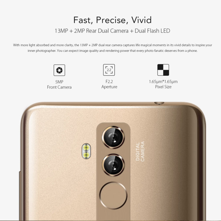 [HK Warehouse] LEAGOO M9 Pro, Dual 4G, 2GB+16GB, Dual Back Cameras, Face & Fingerprint Identification, 5.72 inch Android 8.1 MTK6739V Quad Core up to 1.5GHz, Network: 4G, Dual SIM(Black)