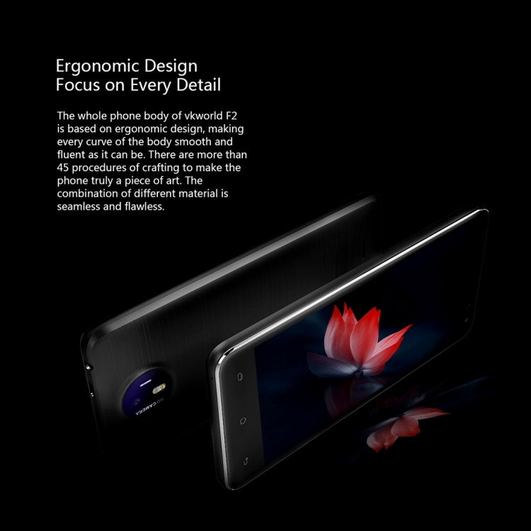 [HK Warehouse] VKworld F2, 2GB+16GB, 5.0 inch 2.5D Android 6.0 MTK6580A Quad Core up to 1.3GHz, Network: 3G, Dual SIM, OTA, GPS