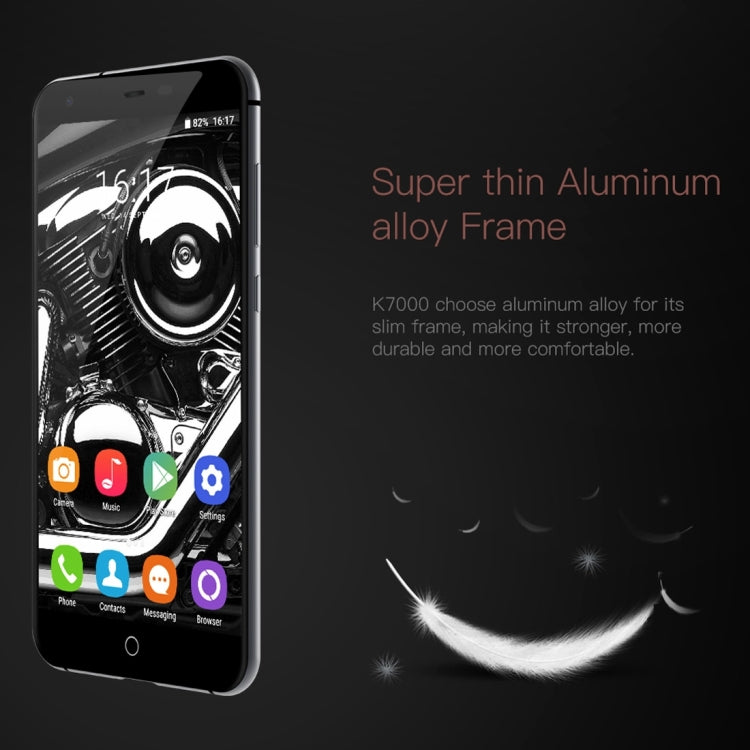 [HK Warehouse] OUKITEL K7000, 2GB+16GB, Fingerprint Identification, 5.0 inch 2.5D Polished Android 6.0 MTK6737 Quad Core up to 1.3GHz, Network: 4G