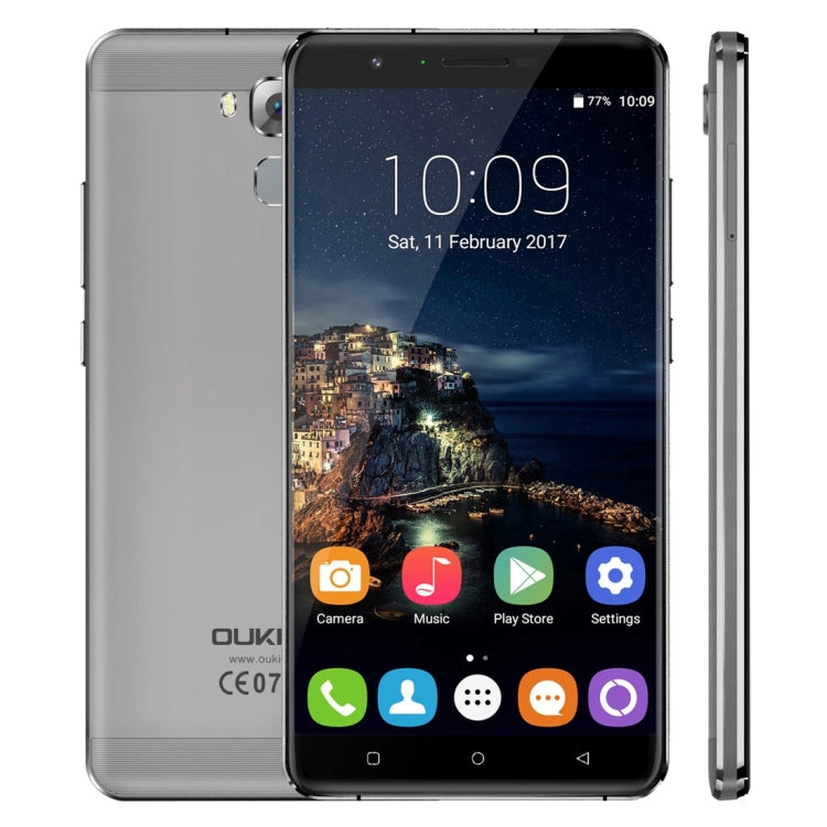 [HK Warehouse] OUKITEL U16 Max, 3GB+32GB, Press Fingerprint Identification,  6.0 inch 2.5D Arc JDI Screen Android 7.0 MTK6753 Octa Core up to 1.3GHz, Network: 4G, Dual SIM, GPS