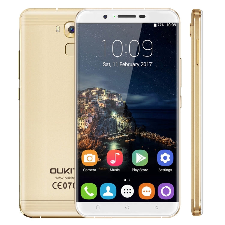 [HK Warehouse] OUKITEL U16 Max, 3GB+32GB, Press Fingerprint Identification,  6.0 inch 2.5D Arc JDI Screen Android 7.0 MTK6753 Octa Core up to 1.3GHz, Network: 4G, Dual SIM, GPS
