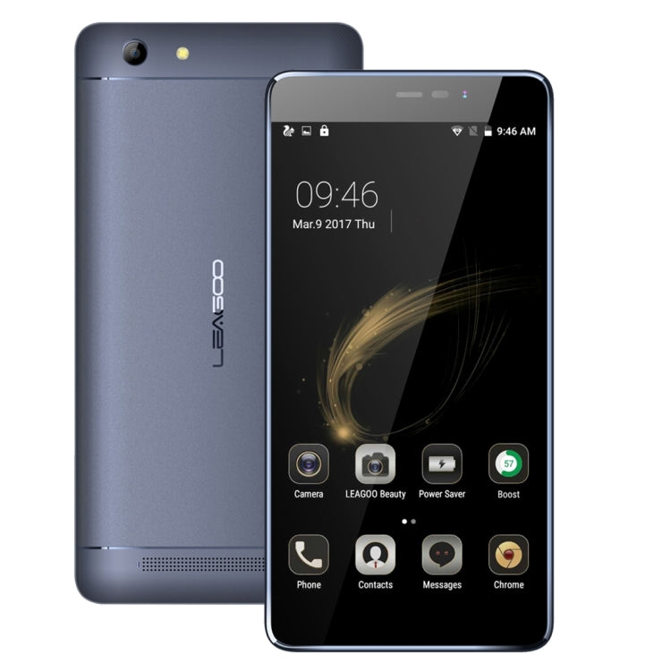 [HK Warehouse] LEAGOO Shark 5000, 1GB+8GB, 5000mAh Large Capacity, 5.5 inch LEAGOO OS 2.0 (Android 6.0) MTK6580A Quad Core up to 1.3GHz, Network: 3G,  OTG, QC, WiFi, BT, Dual SIM