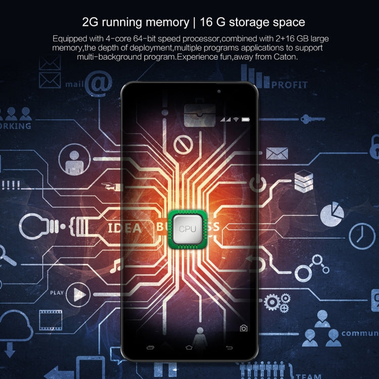 [HK Warehouse] KEN XIN DA X9, 2GB+16GB, 5000mAh Battery, 5.5 inch Android 7.0 SC9832 Quad Core up to 1.3GHz, Network: 4G, Dual SIM