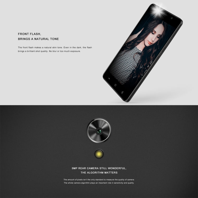 M-HORSE Power 1, 1GB+8GB, 5050mAh Battery, 5.0 inch Android 7.0 MTK6580A Quad Core up to 1.3GHz, Network: 3G, OTG, Dual SIM