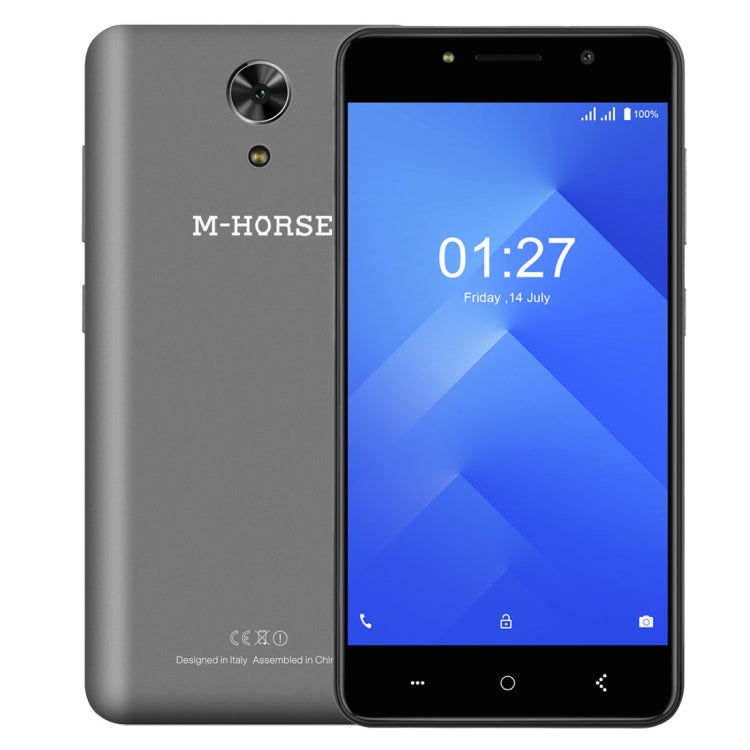 M-HORSE Power 1, 1GB+8GB, 5050mAh Battery, 5.0 inch Android 7.0 MTK6580A Quad Core up to 1.3GHz, Network: 3G, OTG, Dual SIM