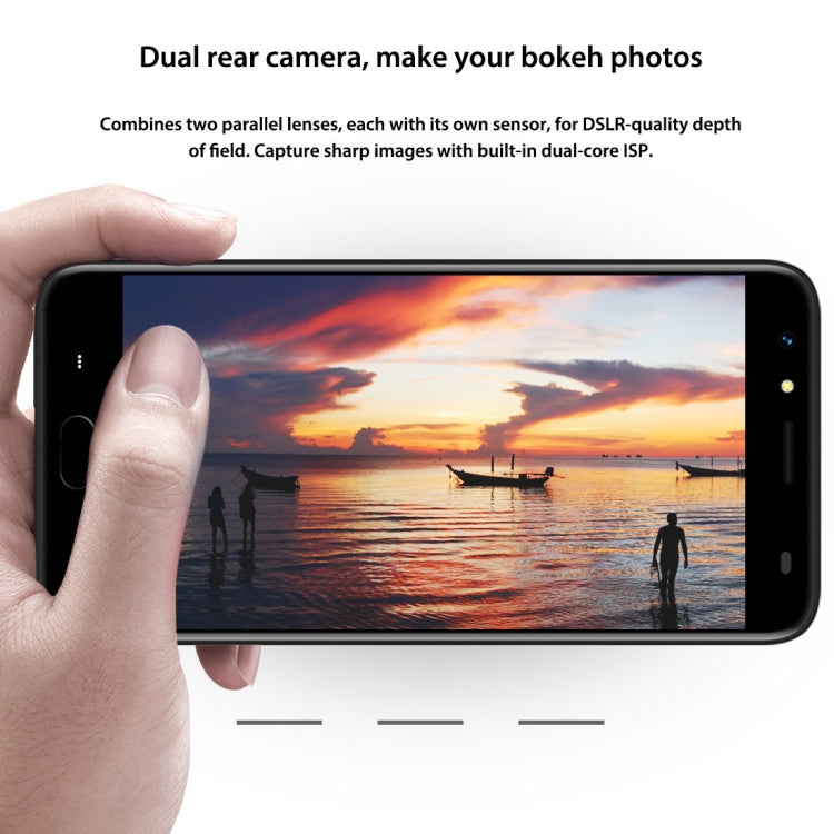 M-HORSE Power 2, 2GB+16GB, Dual Back Cameras, Fingerprint Identification, 6000mAh Battery, 5.5 inch Android 7.0 MTK6737 Quad Core up to 1.3GHz, Network: 4G, Dual SIM(Gold)
