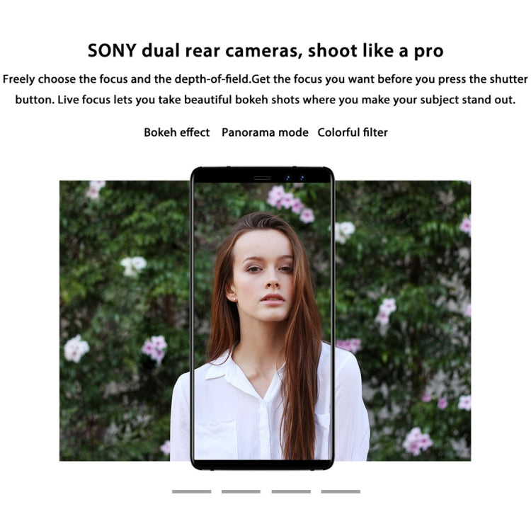 M-HORSE Pure 1, 3GB+32GB, Dual Back Cameras + Dual Front Cameras, Fingerprint Identification, 5.7 inch Android 7.0 MTK6737 Quad Core up to 1.3GHz, Network: 4G, Dual SIM