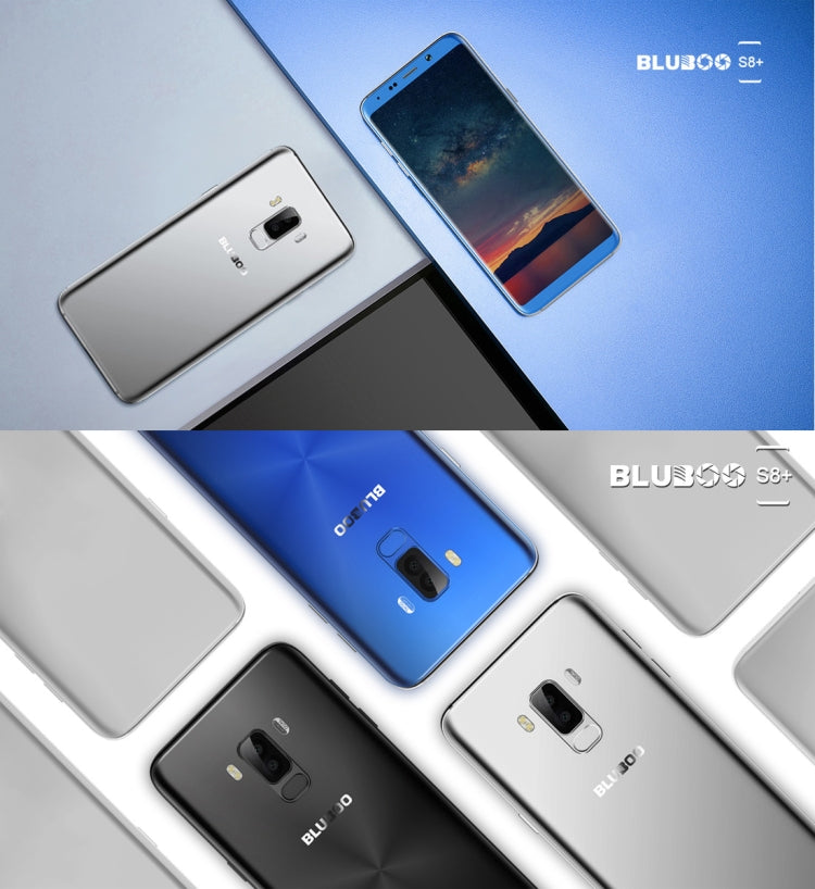 [HK Warehouse] BLUBOO S8+, 4GB+64GB, Dual Rear Cameras, Fingerprint Identification, 6.0 inch Android 7.0 MTK6750T Octa Core up to 1.5GHz, Network: 4G, Dual SIM(Blue)