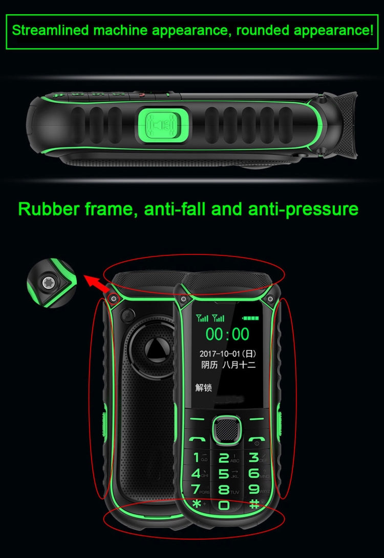 A5000+ Mobile Phone, Dual SIM, 4400mAh Battery,  1.77 inch, SC6531DA Chipset, 21 Keys, LED Flashlight, FM, TF, Bluetooth