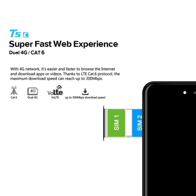 [HK Warehouse] LEAGOO T5c, 3GB+32GB, Dual Back Cameras, Fingerprint Identification,  5.5 inch LEAGOO OS 2.1 (Android 7.0) SC9853 Octa Core up to 1.8GHz, Network: 4G, OTG, Dual SIM