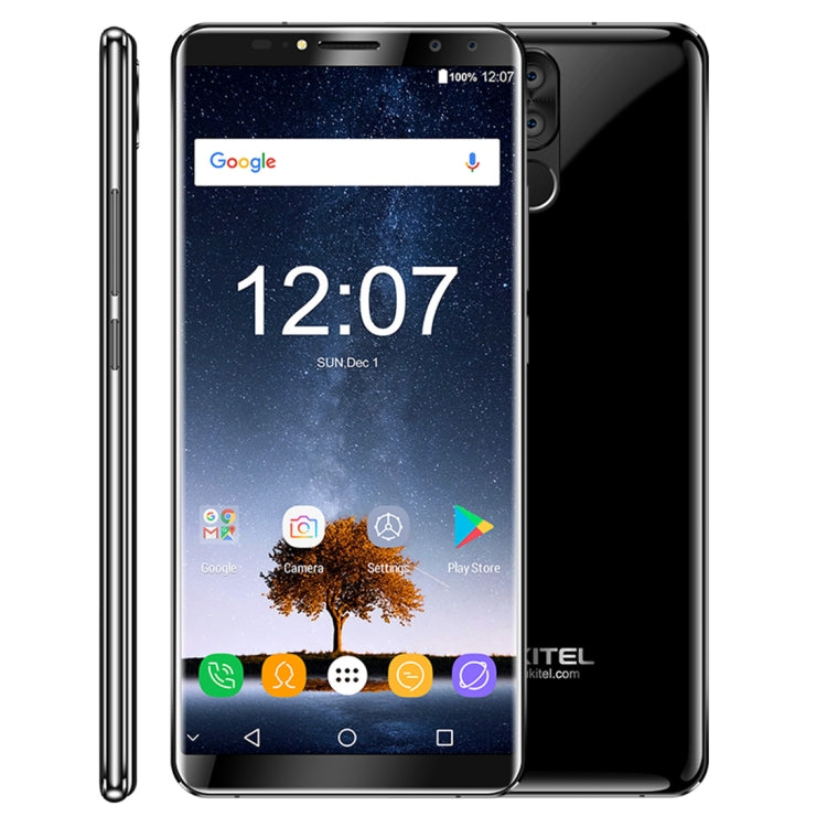 [HK Warehouse] OUKITEL K6, 6GB+64GB, Dual Back Cameras + Dual Front Cameras, 6300mAh Battery, Face & Fingerprint Identification, 6.0 inch Android 7.1 MTK6763 Octa Core up to 2.0GHz, Network: 4G, Dual SIM, NFC