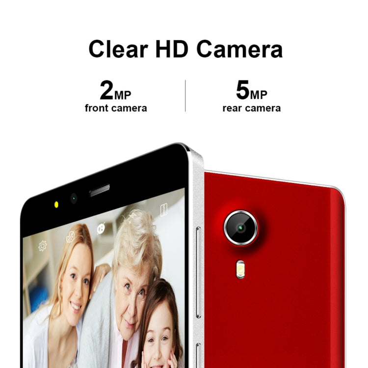 [HK Warehouse] VKworld F1 Elder  Smart Phone, 1GB+8GB, Bigger Icons, Louder Speaker, 4.5 inch MTK6580M Quad Core up to 1.1GHz, SOS, Magnifier, FM, OTA, Network: 3G, Dual SIM