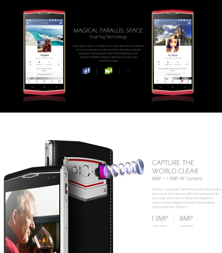[HK Warehouse] LEAGOO V1, 3GB+16GB, Fingerprint ID, 5.0 inch Android 5.1 MTK6753 Octa Core 1.3GHz, Network: 4G