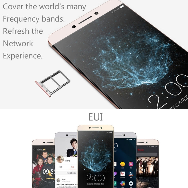 Letv Le Max 2 X820, 6GB+64GB, 21.0MP Rear Camera, Fingerprint Identification, 5.7 inch EUI 5.8 (Android 6.0) Qualcomm Snapdragon 820 Quad Core up to 2.15GHz, Network: 4G(Gold)
