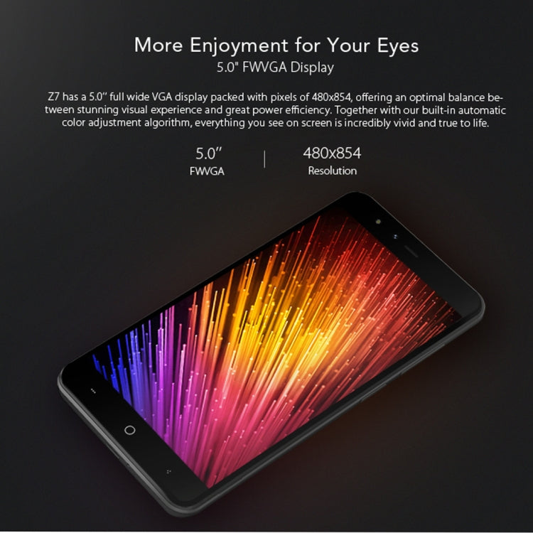 [HK Warehouse] LEAGOO Z7, 1GB+8GB, Dual Back Cameras, 5.0 inch (LEAGOO OS 3.0) Android 7.0 SC9832A Quad Core up to 1.3GHz, Network: 4G, Dual SIM