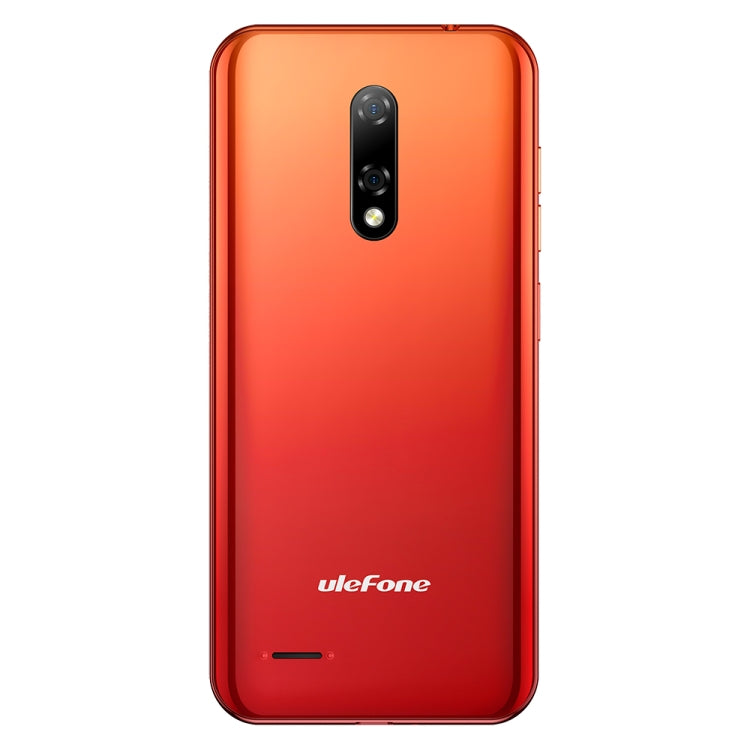 [HK Warehouse] Ulefone Note 8P, 2GB+16GB, Dual Rear Cameras, Face ID Identification, 5.5 inch Android 10.0 MKT6737VW Quad-core up to 1.3GHz, Network: 4G, Dual SIM(Sunset Red)