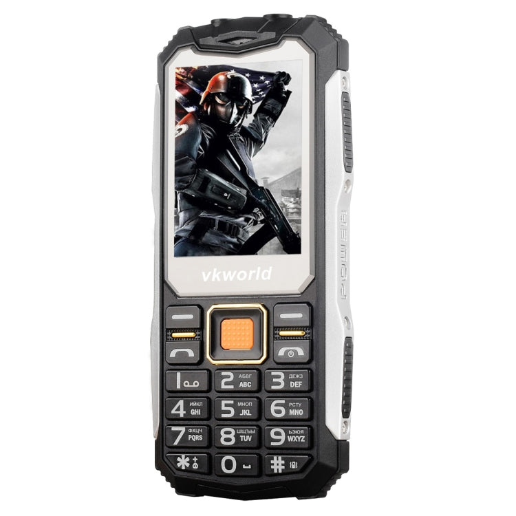 VKworld Stone V3S Quadruple Phone, Anti-Low Temperature Daily Waterproof Shockproof Dustproof, 2.4 inch, 21 Keys, Dual LED Light, FM , BT, Dual SIM, Network: 2G, Russian Keyboard