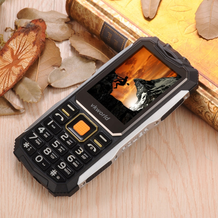 VKworld Stone V3S Quadruple Phone, Anti-Low Temperature Daily Waterproof Shockproof Dustproof, 2.4 inch, 21 Keys, Dual LED Light, FM , BT, Dual SIM, Network: 2G, Russian Keyboard