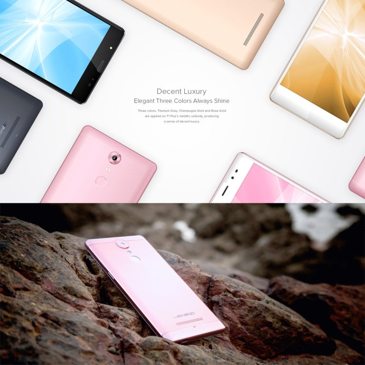 [HK Warehouse] LEAGOO T1 Plus, 3GB+16GB, Stylish Selfie, Fingerprint ID 3.0, 5.5 inch 2.5D Arc, Android 6.0, MTK6737 Quad Core up to 1.3GHz, Network: 4G (Titanium Grey)