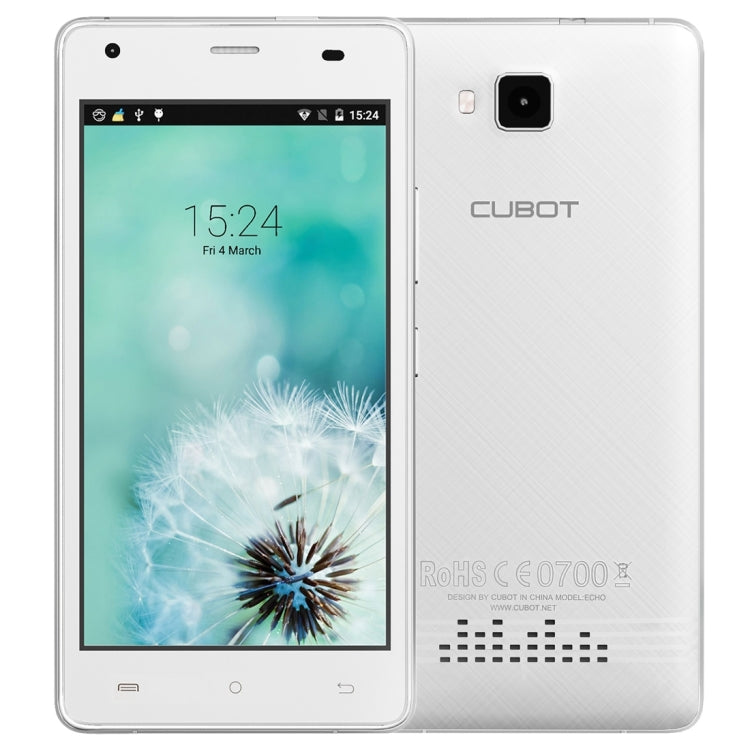 [HK Warehouse] CUBOT Echo, 2GB+16GB, 5.0 inch Android 6.0 MTK6580 Quad-Core 1.3GHz, Network: 3G, Dual SIM
