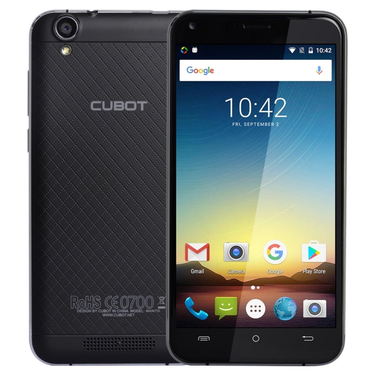 [HK Warehouse] CUBOT Manito, 3GB+16GB, 5.0 inch Android 6.0 MTK6737 Quad-Core 1.3GHz, Network: 4G, Dual SIM
