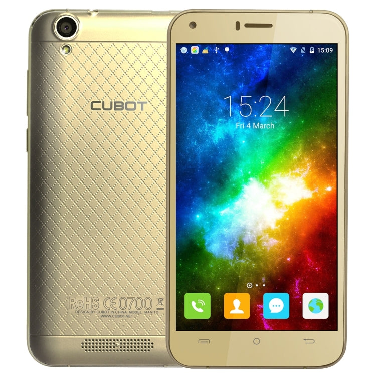 [HK Warehouse] CUBOT Manito, 3GB+16GB, 5.0 inch Android 6.0 MTK6737 Quad-Core 1.3GHz, Network: 4G, Dual SIM
