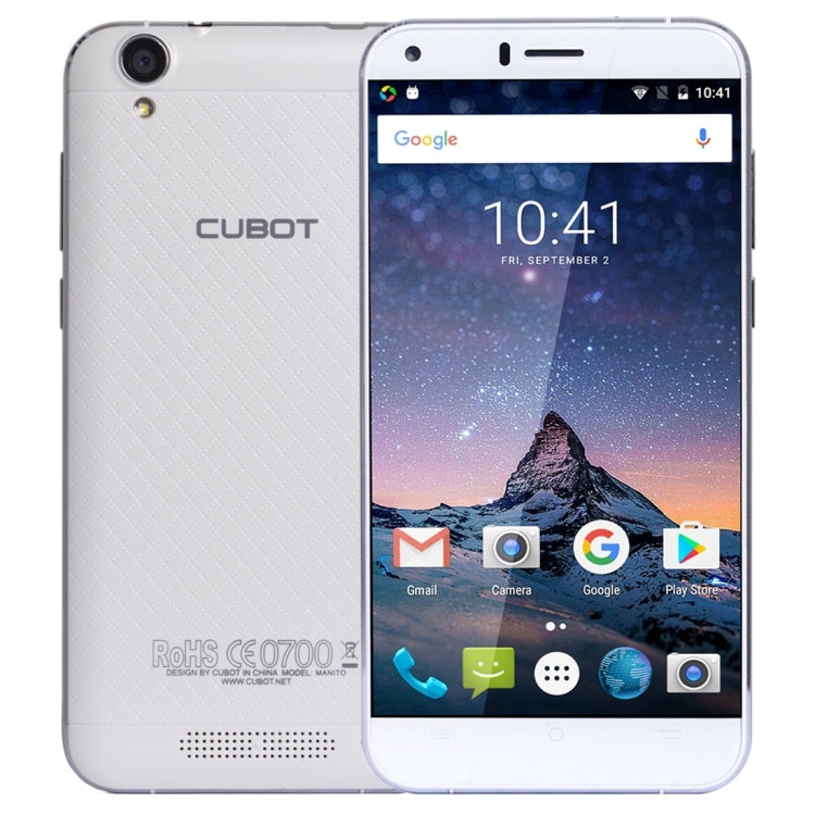 [HK Warehouse] CUBOT Manito, 3GB+16GB, 5.0 inch Android 6.0 MTK6737 Quad-Core 1.3GHz, Network: 4G, Dual SIM