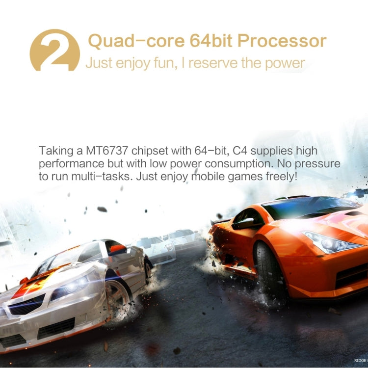 [HK Warehouse] OUKITEL C4, 1GB+8GB, 5.0 inch Android 6.0 MTK6737 Quad Core up to 1.3GHz, Network: 4G