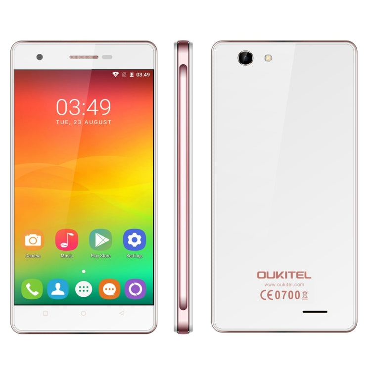 [HK Warehouse] OUKITEL C4, 1GB+8GB, 5.0 inch Android 6.0 MTK6737 Quad Core up to 1.3GHz, Network: 4G