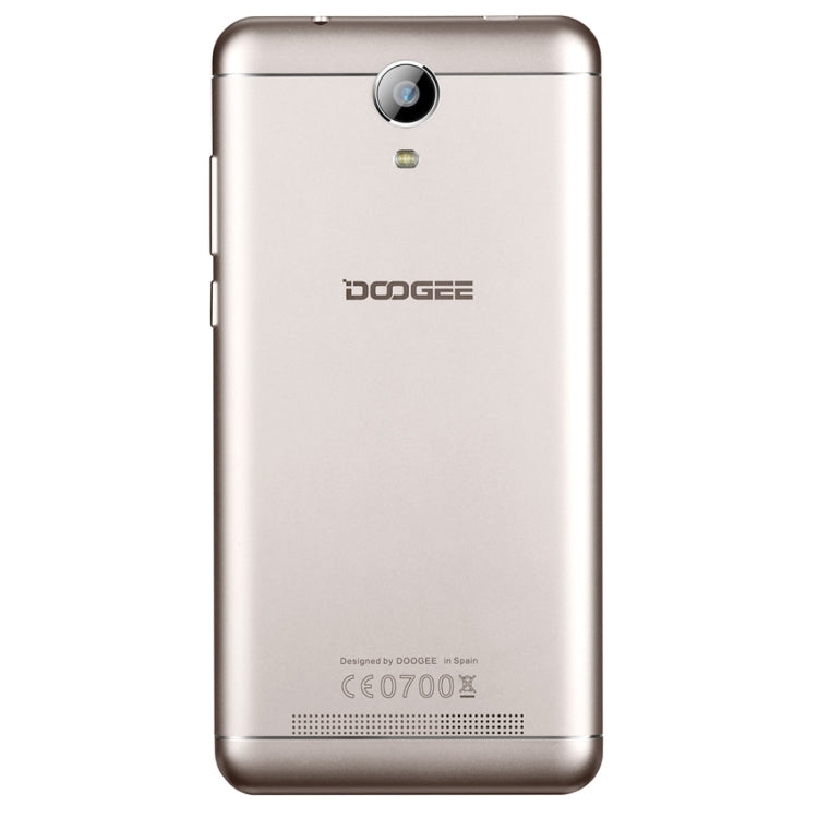 DOOGEE X7 Pro, 2GB+16GB, 6.0 inch 2.5D Android 6.0 MTK6737 64-Bit Quad Core, Network: 4G, Dual SIM, GPS, OTG, OTA, with VR Box & Leather Case & Protector(Gold)