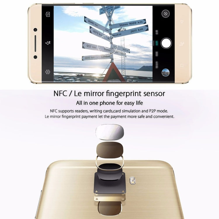 Letv Le Pro 3 Elite Version, 4GB+32GB, Fingerprint Identification, 5.5 inch 2.5D Arc EUI 5.8 Qualcomm Snapdragon 820 Quad Core up to 2.15GHz, Network: 4G(Gold)