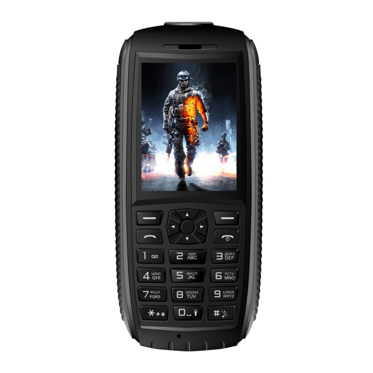 VKworld Stone V3 Max Quadruple Phone, Anti-Low Temperature IP68 Waterproof Shockproof Dustproof, 5300mAh Battery, 2.4 inch, 21 Keys, LED Flashlight, FM, BT, TF, OTG, Dual SIM, Russian Keyboard(Black)