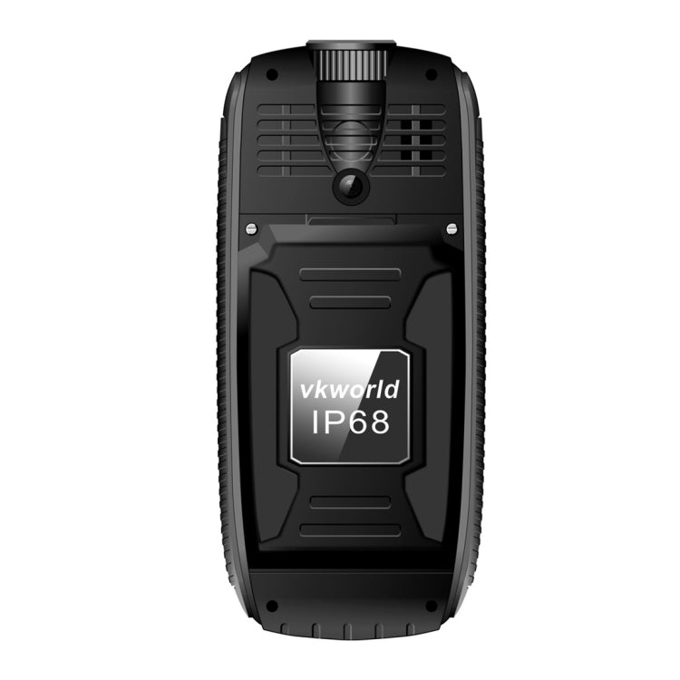 VKworld Stone V3 Max Quadruple Phone, Anti-Low Temperature IP68 Waterproof Shockproof Dustproof, 5300mAh Battery, 2.4 inch, 21 Keys, LED Flashlight, FM, BT, TF, OTG, Dual SIM, Russian Keyboard(Black)