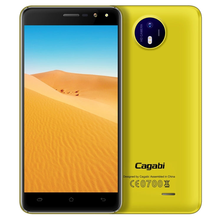 Cagabi ONE, 1GB+8GB, 5.0 inch 2.5D Android 6.0 MTK6580A Quad Core up to 1.3GHz, Network: 3G, OTA, GPS, FM, BT, WiFi