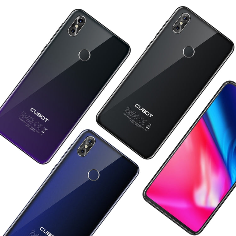 [HK Warehouse] CUBOT P20, 4GB+64GB, Dual Back Cameras, Fingerprint Identification, 6.18 inch Pure Android 8.0 MTK6750T Octa Core up to 1.5GHz, Network: 4G, Dual SIM(Blue)