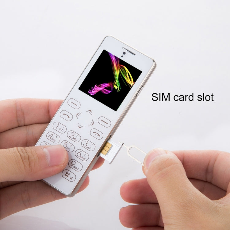 Melrose T1 Card Mobile Phone, 1.54 inch, MTK61D, Support Warm Touch Keyboard, Bluetooth 3.0, FM, IR, Remote Capture, GSM(Silver)