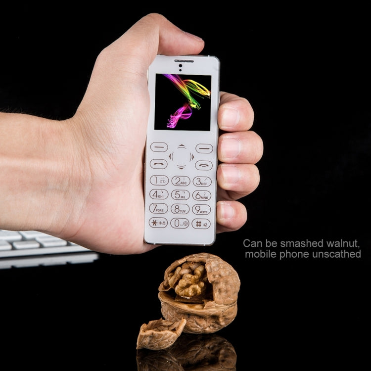 Melrose T1 Card Mobile Phone, 1.54 inch, MTK61D, Support Warm Touch Keyboard, Bluetooth 3.0, FM, IR, Remote Capture, GSM(Silver)