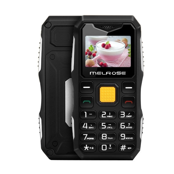 Melrose S10 Triple Proofing Phone, Waterproof Dustproof Shockproof, 1.0 inch, MTK6561D, Bluetooth Anti-lost, FM, Flashlight(Black)