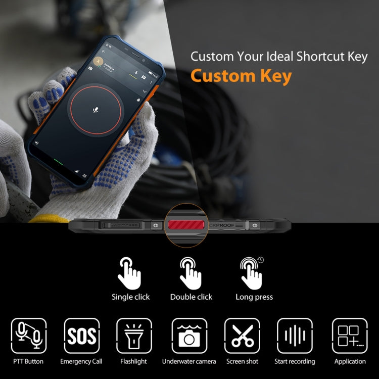 [HK Warehouse] Ulefone Armor X5 Rugged Phone, 3GB+32GB, IP68/IP69K Waterproof Dustproof Shockproof, Dual Back Cameras, Face Identification, 5000mAh Battery, 5.5 inch Android 10.0 MTK6762 Octa Core 64-bit up to 1.8GHz, OTG, NFC, Network: 4G(Orange)