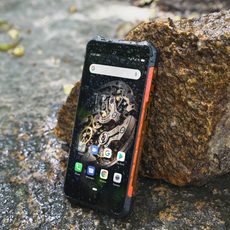 [HK Warehouse] Ulefone Armor X5 Rugged Phone, 3GB+32GB, IP68/IP69K Waterproof Dustproof Shockproof, Dual Back Cameras, Face Identification, 5000mAh Battery, 5.5 inch Android 10.0 MTK6762 Octa Core 64-bit up to 1.8GHz, OTG, NFC, Network: 4G(Orange)