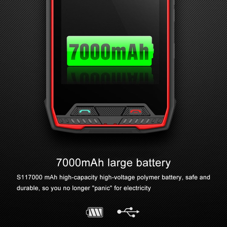 Conquest S11, 6GB+128GB, Walkie Talkie Function, RFID, 2W DMR, 7000mAh Battery, IP68 Waterproof Dustproof Shockproof, Fingerprint Identification, 5.0 inch Android 7.0 MTK6757 Octa Core up to 2.6GHz, Network: 4G, NFC, RFID, POC(Red)