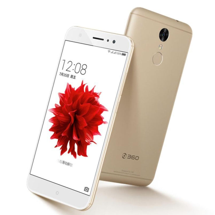 360 N4S, 4GB+32GB, Fingerprint Identification, 5000mAh Battery, 5.5 inch Android 6.0 MTK Helio X20 Deca Core 2.1GHz, Support OTG, Dual SIM, Network: 4G(Gold)