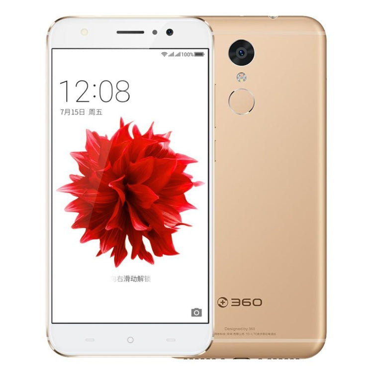 360 N4S, 4GB+64GB, Fingerprint Identification, 5000mAh Battery, 5.5 inch Android 6.0 MTK Helio X20 Deca Core 2.1GHz, Support OTG, Dual SIM, Network: 4G(Gold)