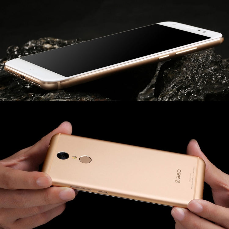 360 N4S, 4GB+64GB, Fingerprint Identification, 5000mAh Battery, 5.5 inch Android 6.0 MTK Helio X20 Deca Core 2.1GHz, Support OTG, Dual SIM, Network: 4G(Gold)